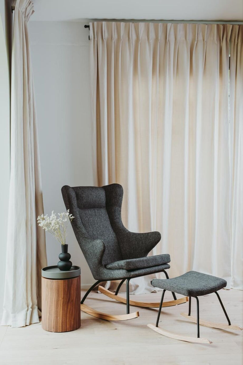 Quax Schommelstoel Rocking Adult Chair De Luxe - Zwart