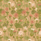 Campione di Carta da Parati Meet Me at the Wall - Blooming daisies - Warm beige - Lotte Dirks
