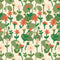 Échantillon de Papier Peint Meet Me at the Wall - Blooming daisies - Warm white - Lotte Dirks