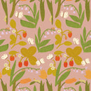 Behangstaal Meet Me at the Wall - Strawberry field - Blush pink - Lotte Dirks