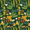 Behangstaal Meet Me at the Wall - Strawberry field - Dark pine - Lotte Dirks