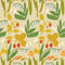 Campione di Carta da Parati Meet Me at the Wall - Strawberry field - Pale beige - Lotte Dirks