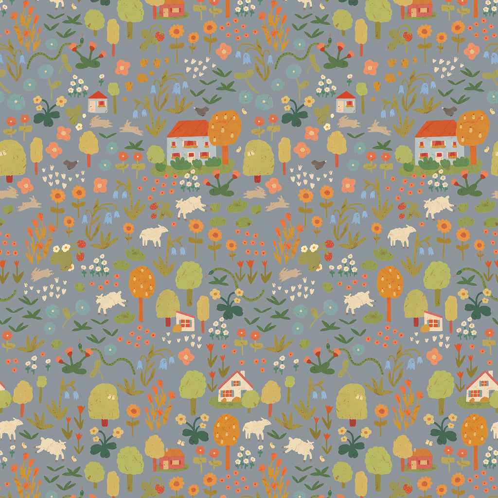 Meet Me at the Wall - Wildflower - Stone blue - Lotte Dirks