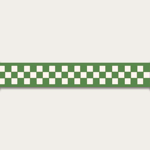 Atelier Florentine - Checked wallpaper border - Green