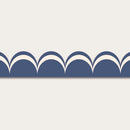 Atelier Florentine - Dubbele geschulpte behangrand - Blauw