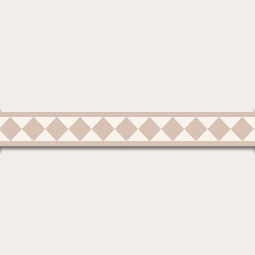 Atelier Florentine - Wallpaper border with diamonds - Beige