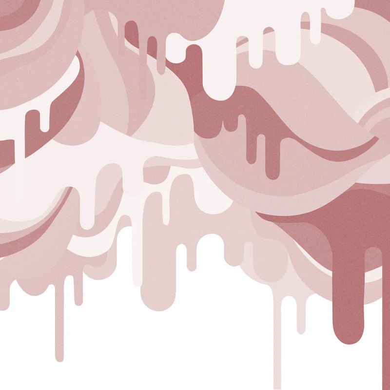 Tapete Rebel Walls – Dripping Ice Cream – Rosa