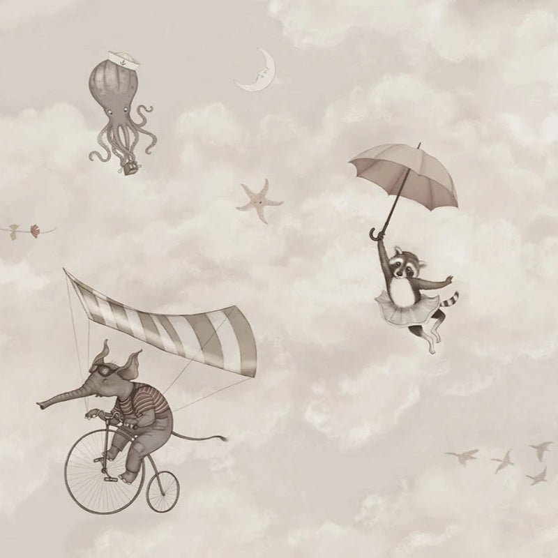 Wallpaper sample Rebel Walls - In the Clouds - Beige