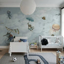 Behang Rebel Walls - In the Clouds - Light Blue