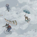 Behang Rebel Walls - In the Clouds - Light Blue