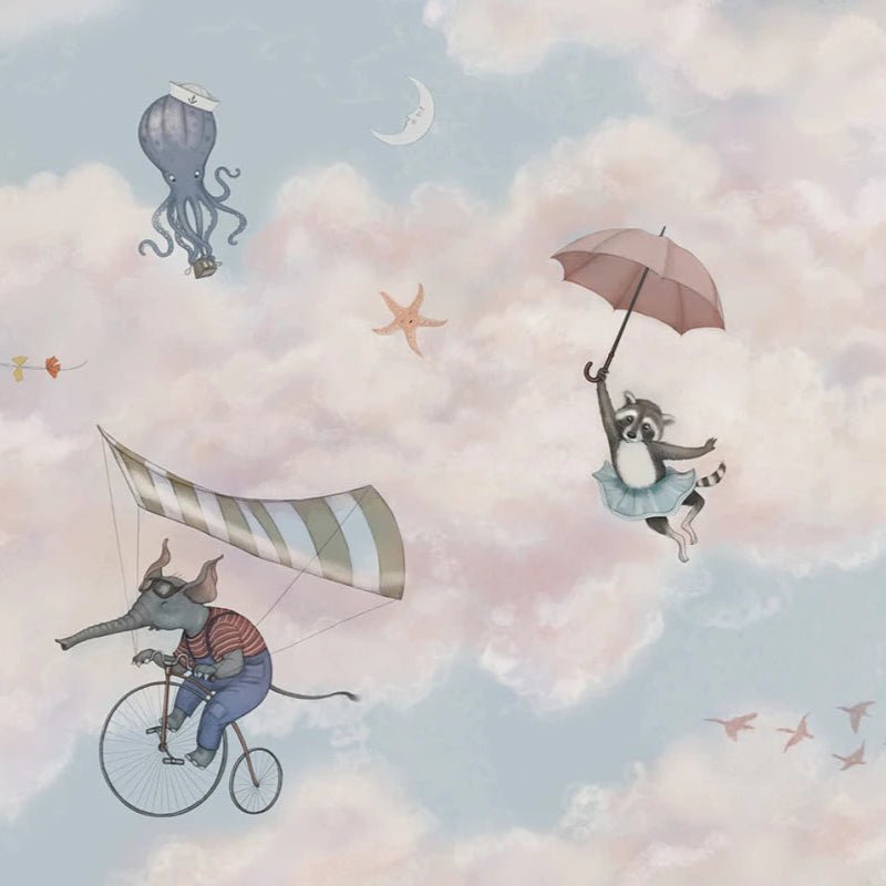 Behangstaal Rebel Walls - In the Clouds - Pink