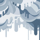 Behangstaal Rebel Walls - Dripping Ice Cream - Blue