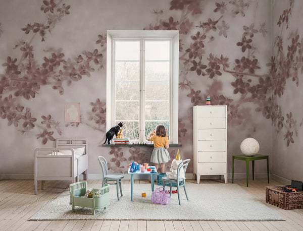 Behang Rebel Walls - Apple Bloom - Pink