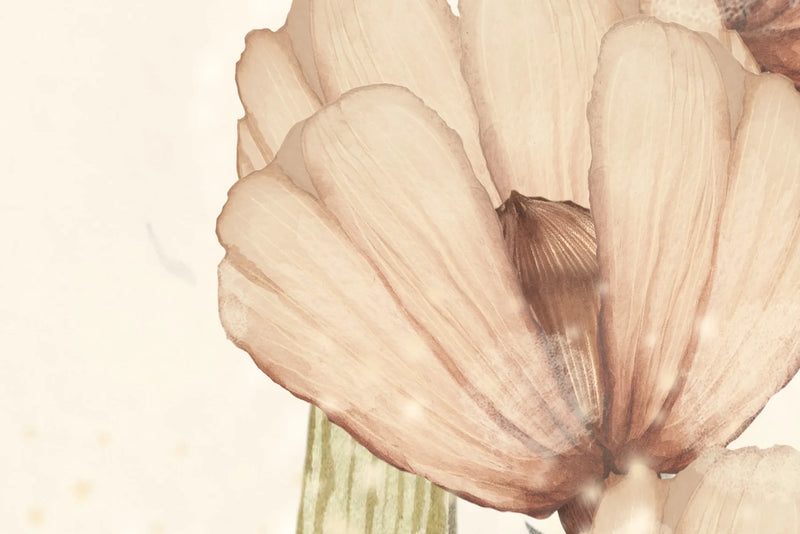 Papier peint Rebel Walls - Champs fleuris de Marion - Blanc cassé