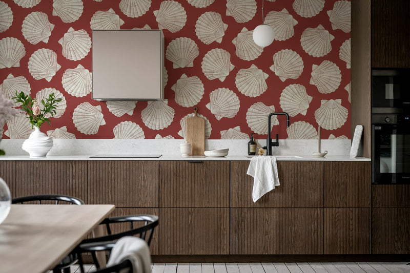 Behang Rebel Walls - Bold shell - Red