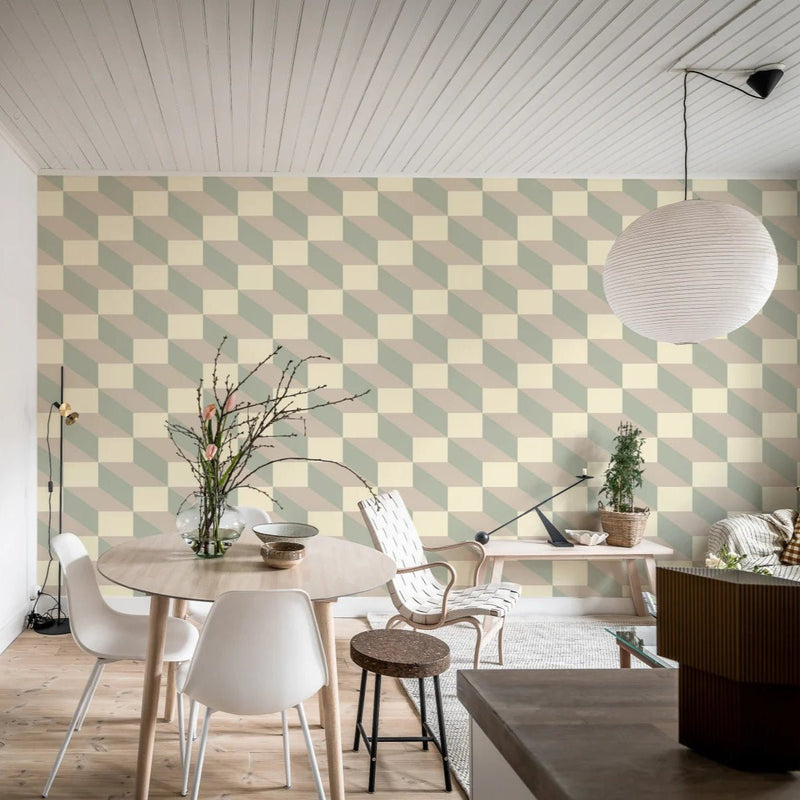 Behang Rebel Walls - Filled Optic - Beige