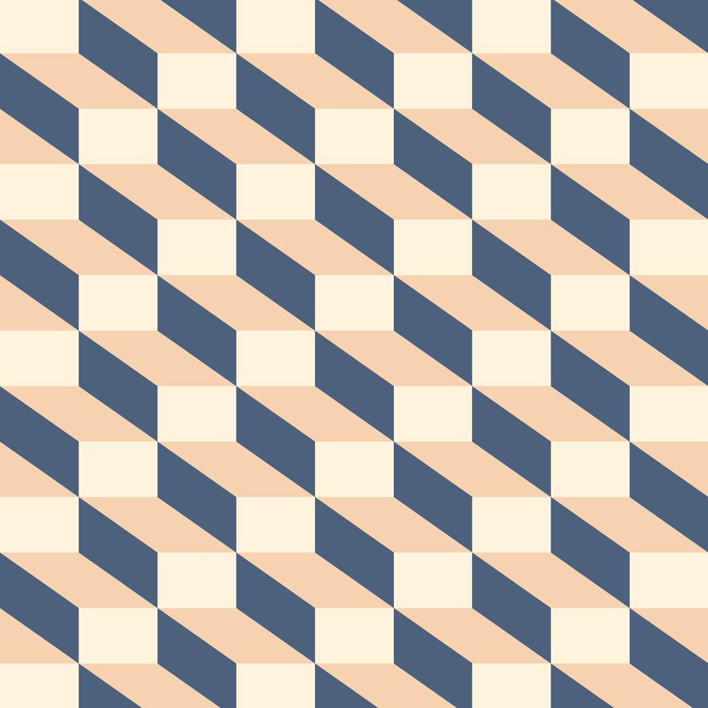 Wallpaper sample Rebel Walls - Filled Optic - Blue & Pink