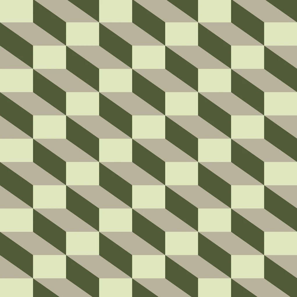 Wallpaper sample Rebel Walls - Filled Optic - Green