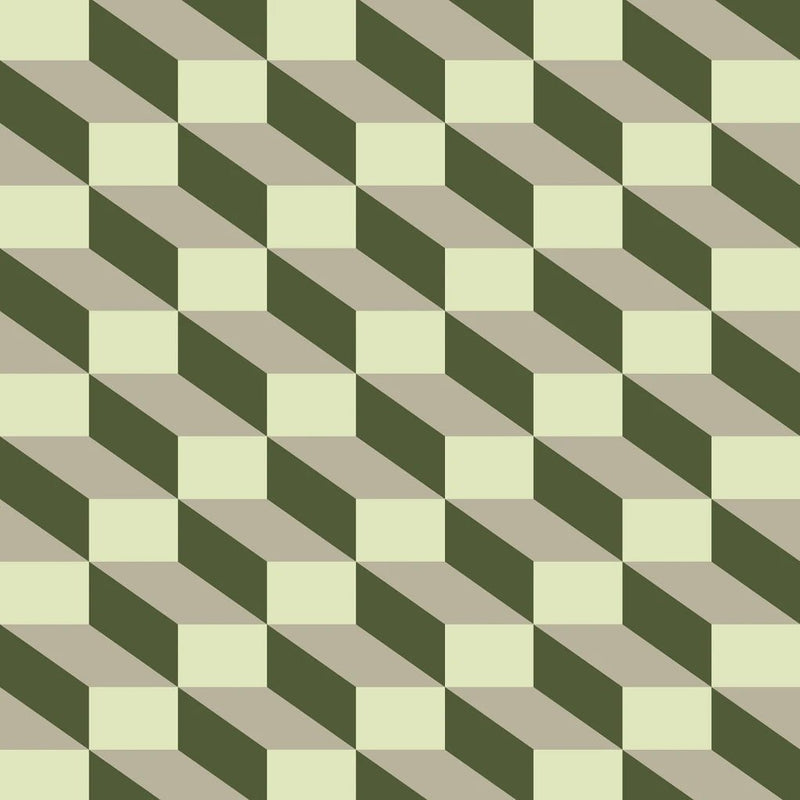 Wallpaper sample Rebel Walls - Filled Optic - Green