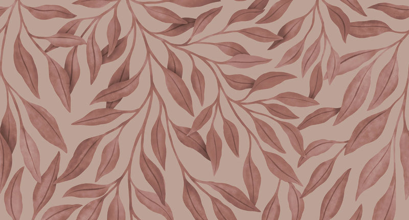 Behang Rebel Walls - Giant Leaves - Pink