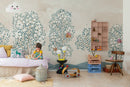 Wallpaper Rebel Walls - Happy heaven - Turquoise