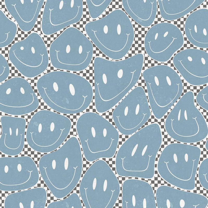 Behang Rebel Walls - Happy Rebel, Blue Chess