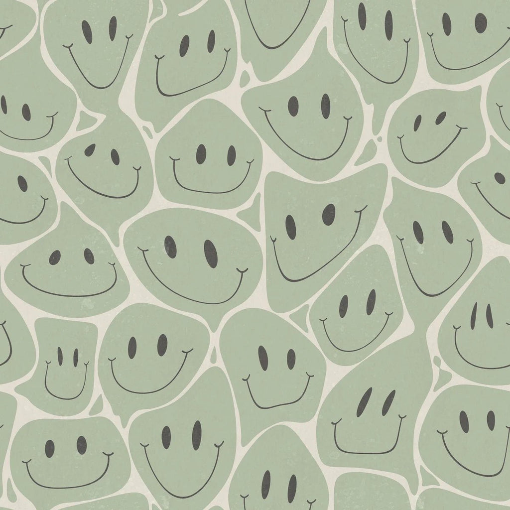 Papier peint Rebel Walls - Happy Rebel, vert