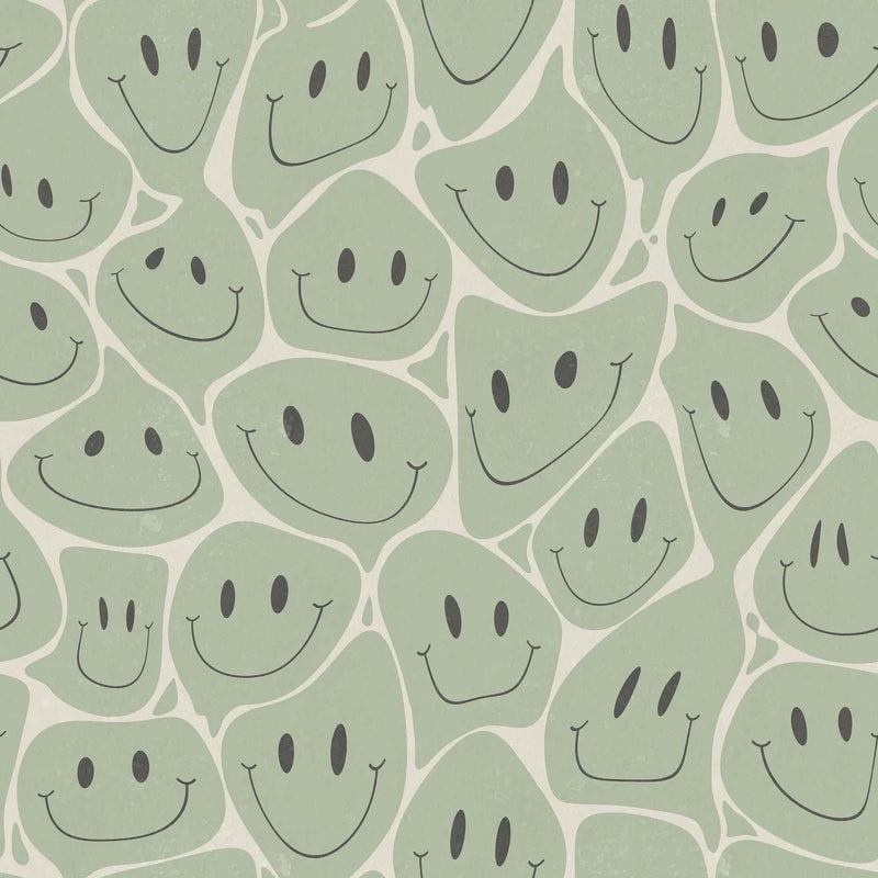 Papier peint Rebel Walls - Happy Rebel, vert