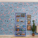 Wallpaper sample Rebel Walls - Happy Rebel - Pink chess