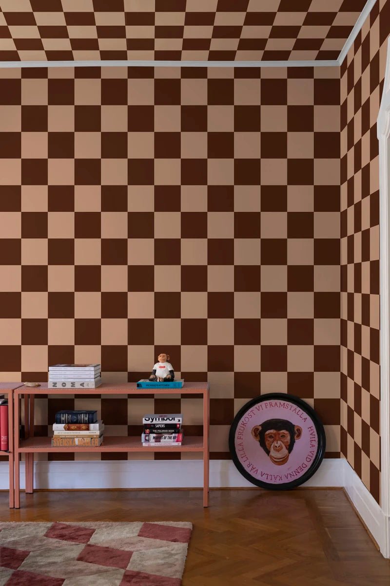 Behangstaal Rebel Walls - Happy Squares - Apricot