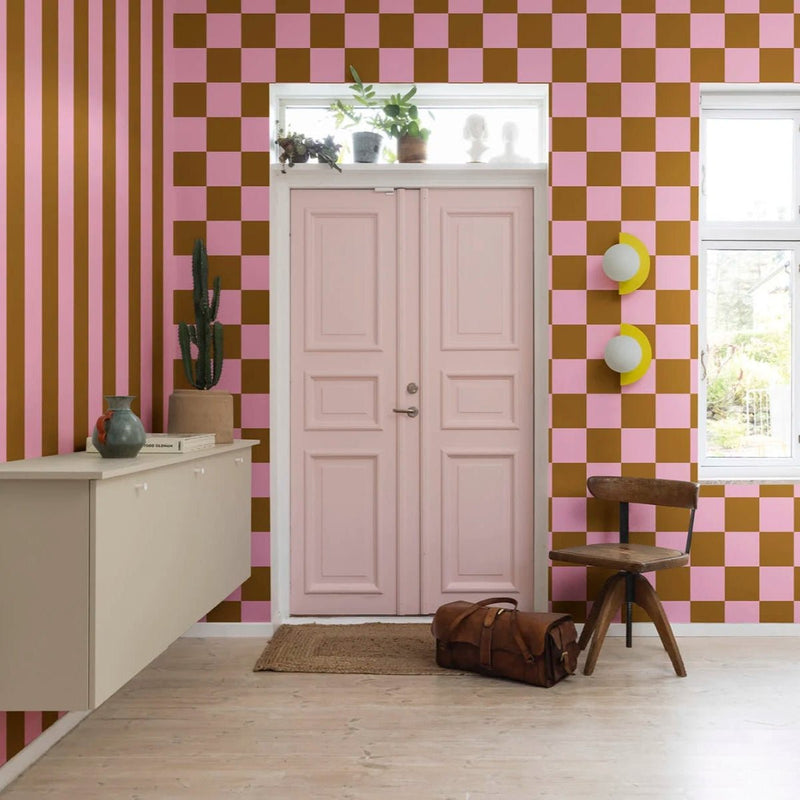 Behangstaal Rebel Walls - Happy Squares - Fudge