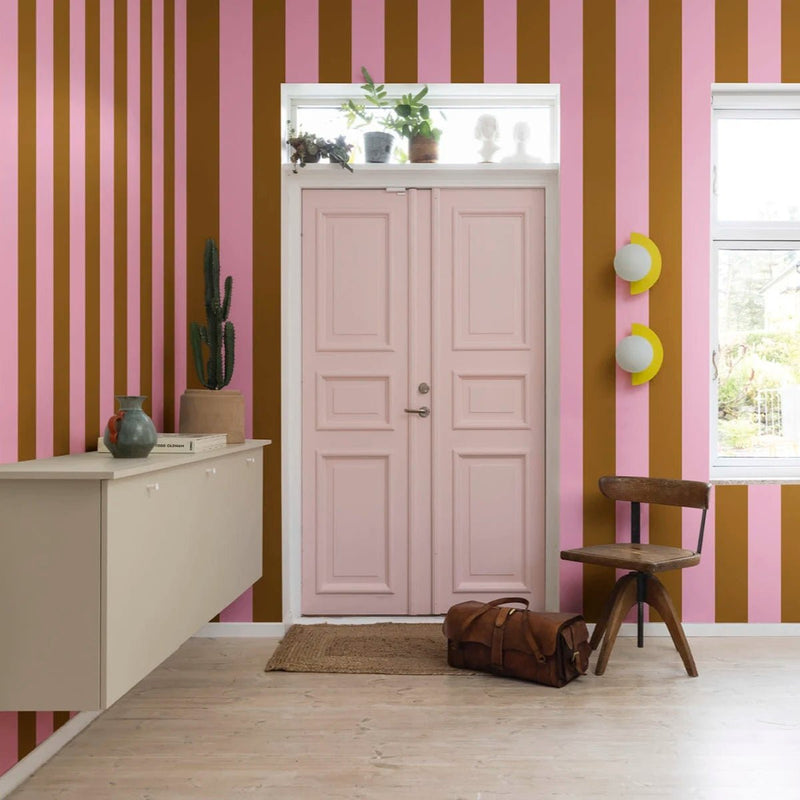 Papier peint Rebel Walls - Happy Stripes - Fudge