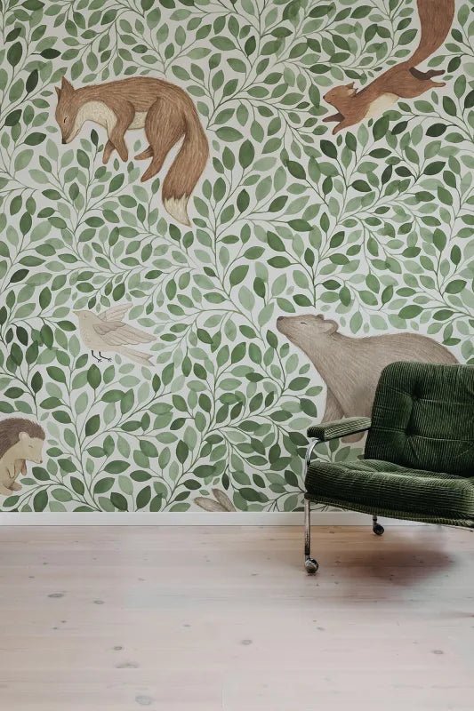 Behang Rebel Walls - Lullaby - Green