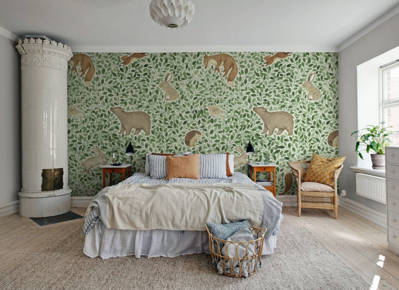 Behang Rebel Walls - Lullaby - Green