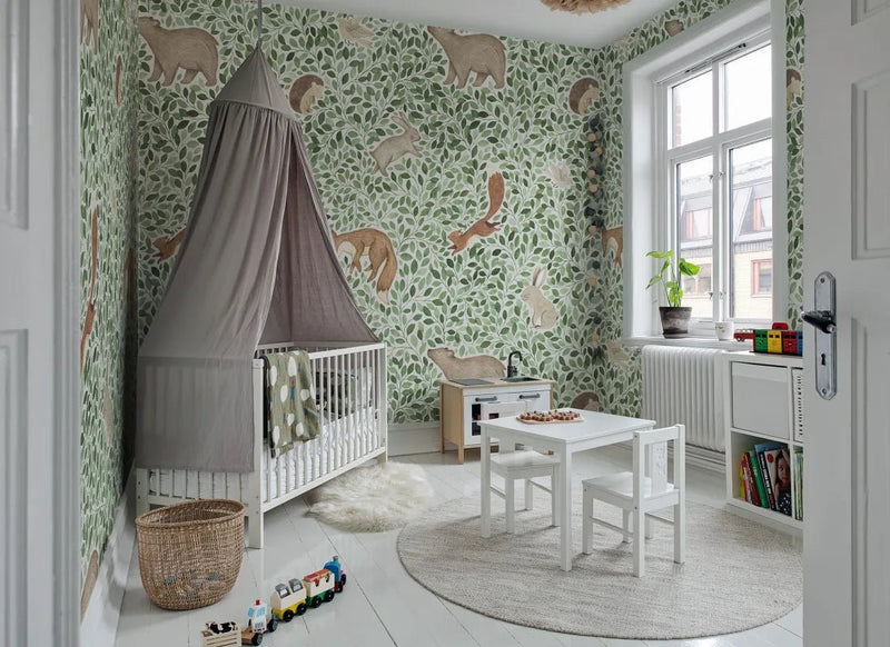 Behang Rebel Walls - Lullaby - Green