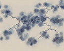 Wallpaper Rebel Walls - Pine Branch - Blue