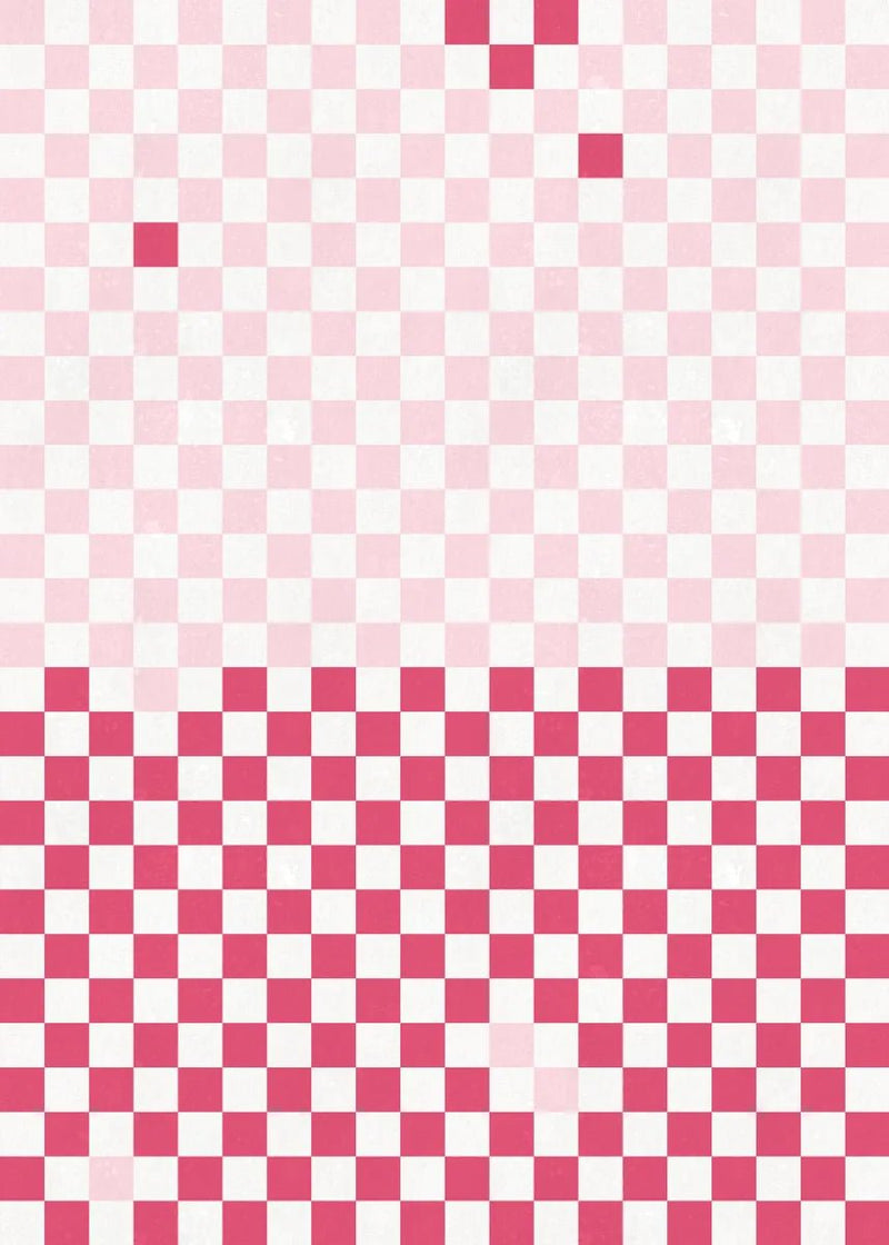 Wallpaper Rebel Walls - Pixels - Magenta