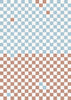 Wallpaper Rebel Walls - Pixels - Orange & Blue