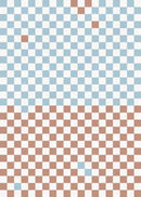 Wallpaper Rebel Walls - Pixels - Orange & Blue