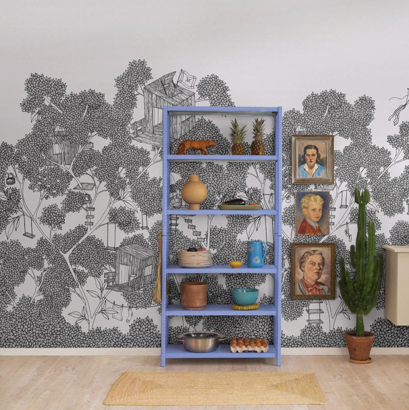 Behang Rebel Walls - Playground - Graphite