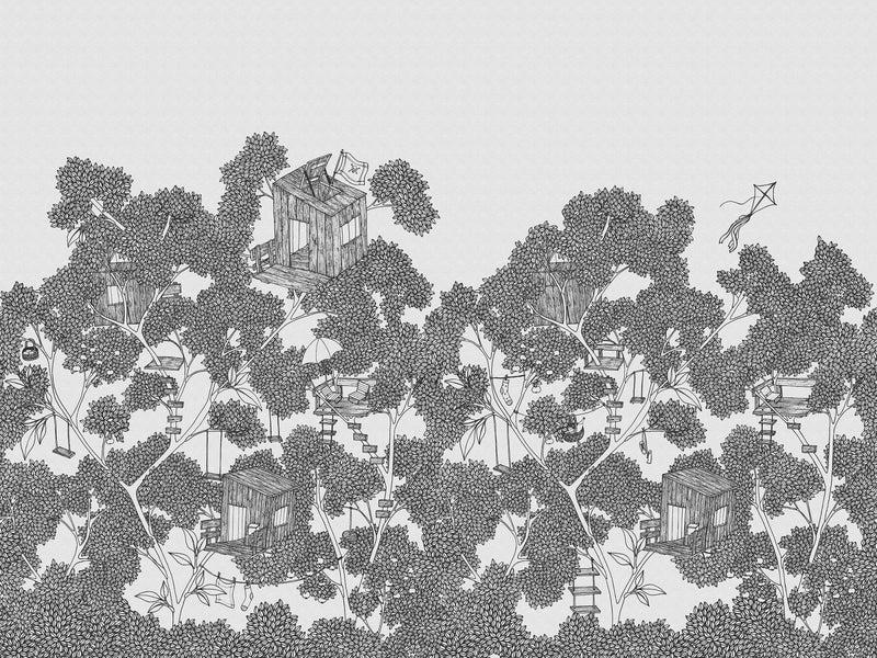 Behang Rebel Walls - Playground - Graphite