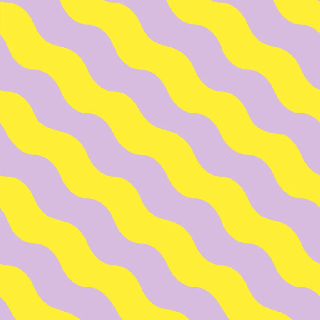 Behangstaal Rebel Walls - Polka Stripe - Lilac & Yellow