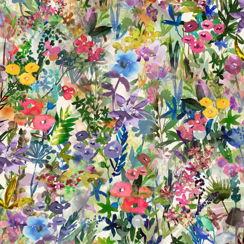 Wallpaper Rebel Walls - Poppy Meadow - Rainbow