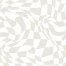 Wallpaper Rebel Walls - Psychedelic Chess - Beige