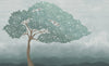 Wallpaper sample Rebel Walls - Windy Tree - Blue