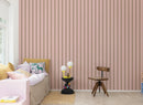 Behang Rebel Walls - Wobbly Stripe, Soft pink
