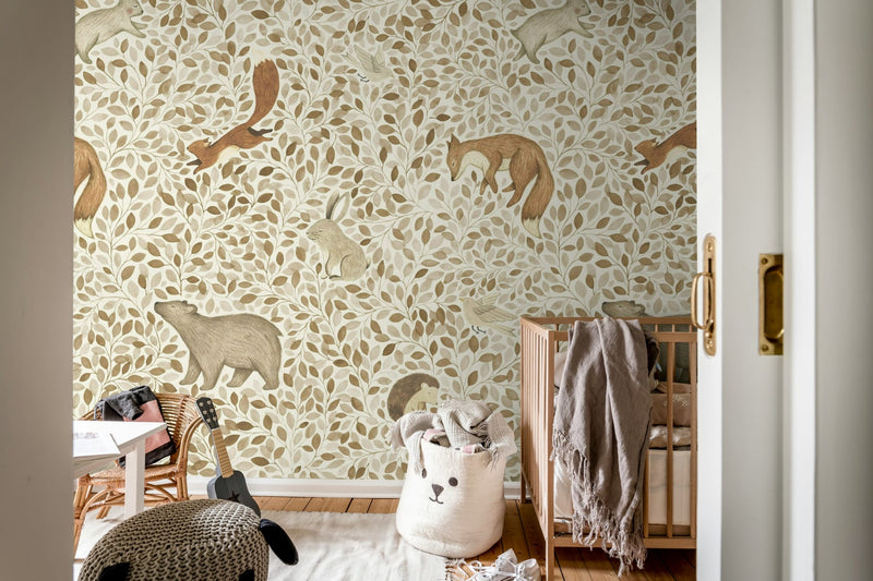 Behang Rebel Walls - Lullaby - Beige