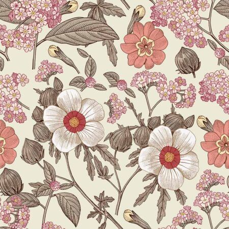 Wallpaper Dekornik - Retro Bouquet