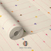 Playful heart-themed children’s wallpaper, ideal for creating a warm and cheerful kids’ room rainbow