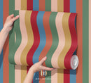 Atelier Florentine – Papier peint rayures bohèmes